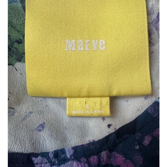 Anthropologie (Maeve) | 100% Silk Tokonoma Floral Top | Size 4 - Picture 6 of 8